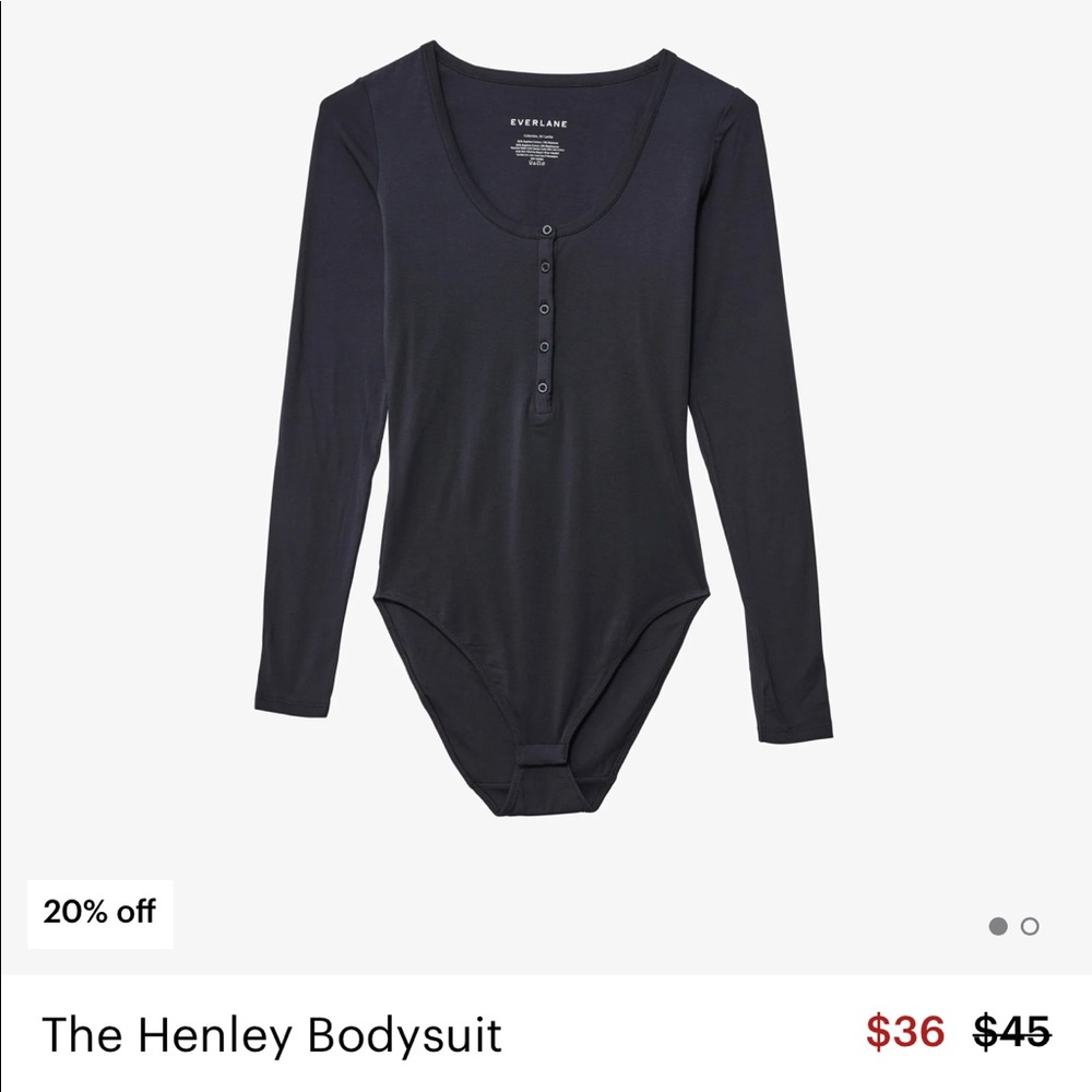 Everlane Small Black Bodysuit